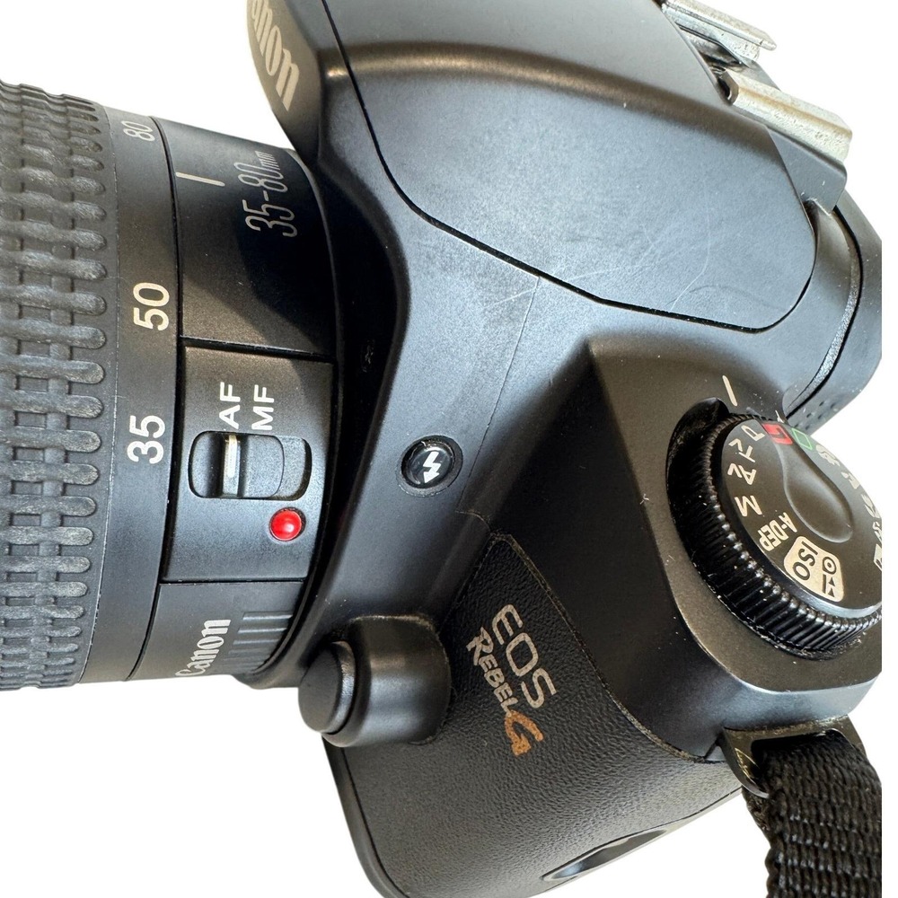 Vintage Canon EOS Rebel G 35mm Film SLR Camera with EF 35-80mm Zoom Lens  WORKS - Picture 3 of 11